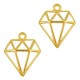 DQ Metall Anhänger Diamant Gold